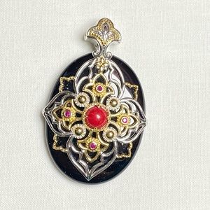 Michael Valitutti Black Onyx Pendant